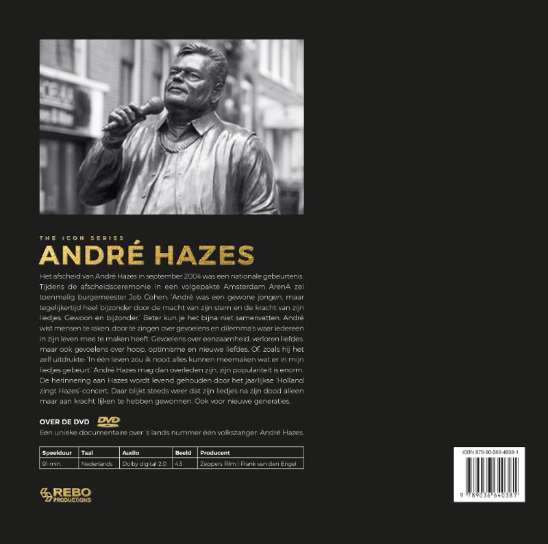 Achterkant van André Hazes - The Icon Series met DVD