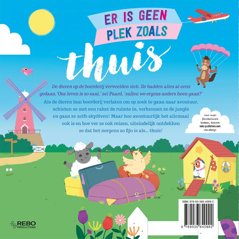 Achterkant van Er is geen plek zoals thuis
