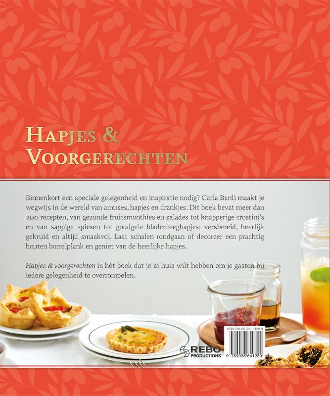 Achterkant van Hapjes & Voorgerechten-200 recepten