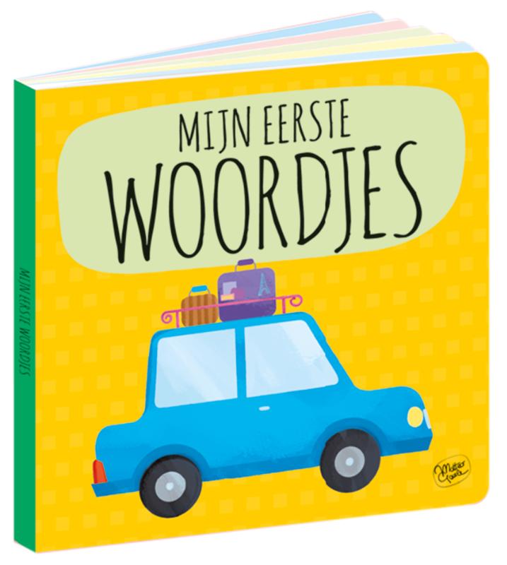 Achterkant van Puzzeltrein 20 stukjes en boek - Mijn eerste woordjes