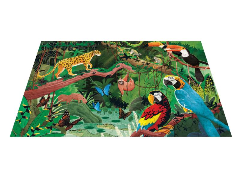 Achterkant van De Amazone - Red de planeet - puzzel en boek