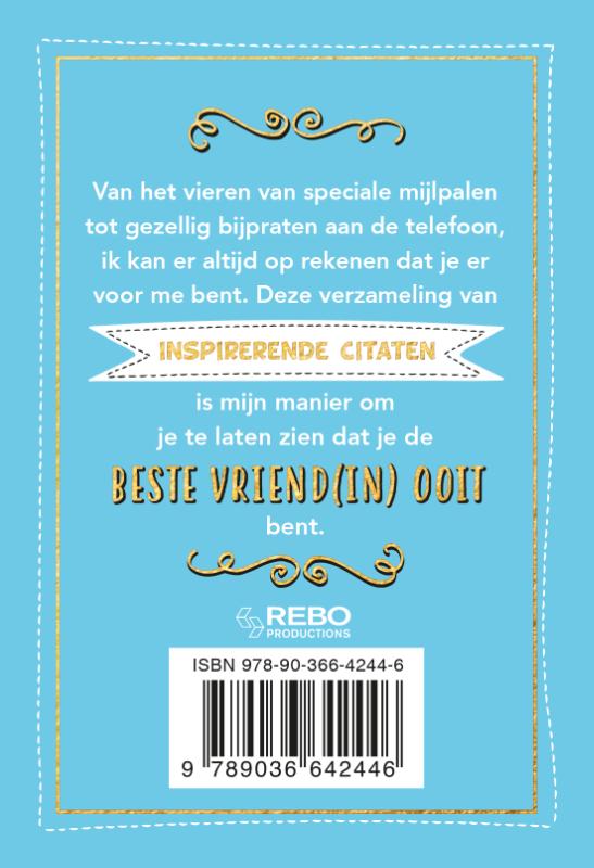 Achterkant van Voor de beste vriend(in) ooit - Cadeauboeken
