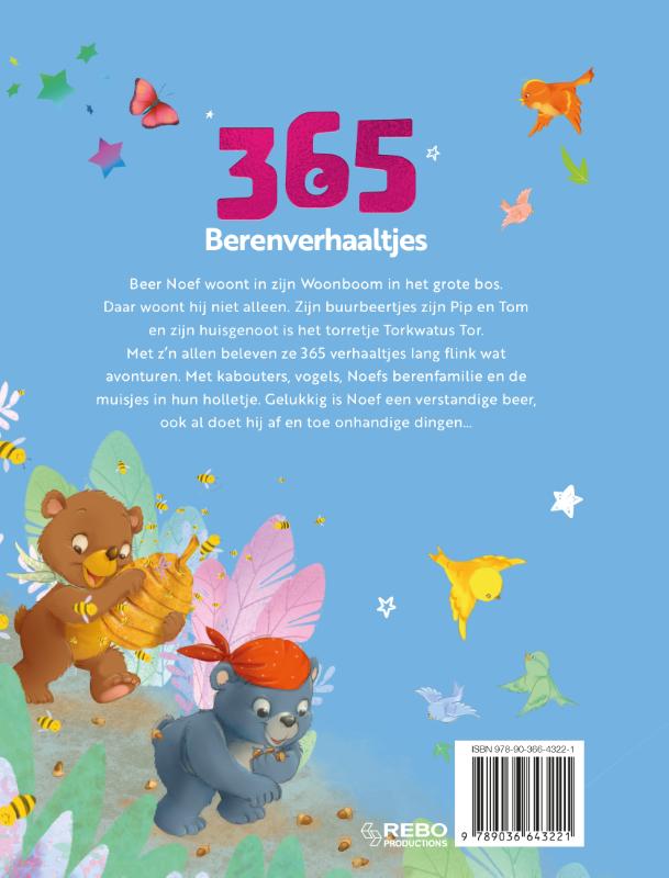Achterkant van 365 Berenverhaaltjes