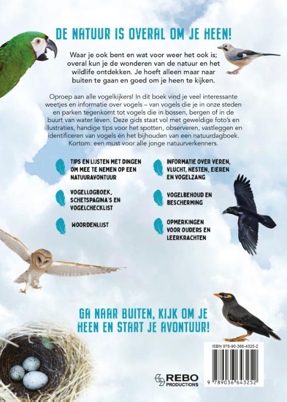 Achterkant van Natuuronderzoekers Vogels