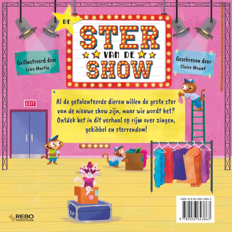 Achterkant van De ster van de show