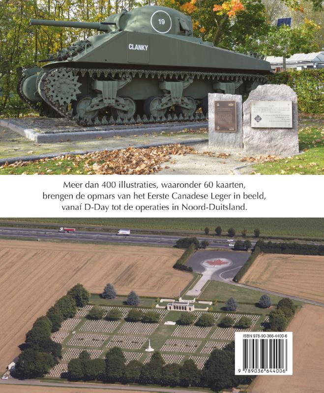 Achterkant van Het eerste Canadese Leger