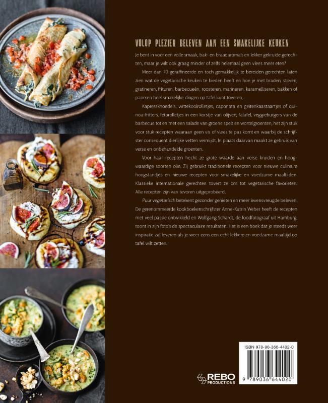 Achterkant van Puur vegetarisch