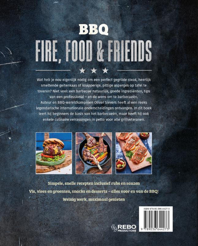 Achterkant van BBQ - Fire, Food & Friends