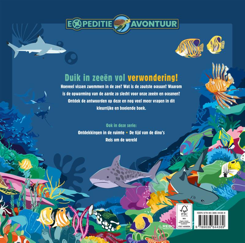 Achterkant van Zeeën en oceanen - Expeditie-avontuur