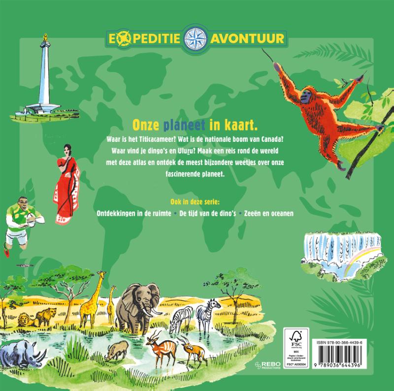 Achterkant van Reis om de wereld - Expeditie-avontuur