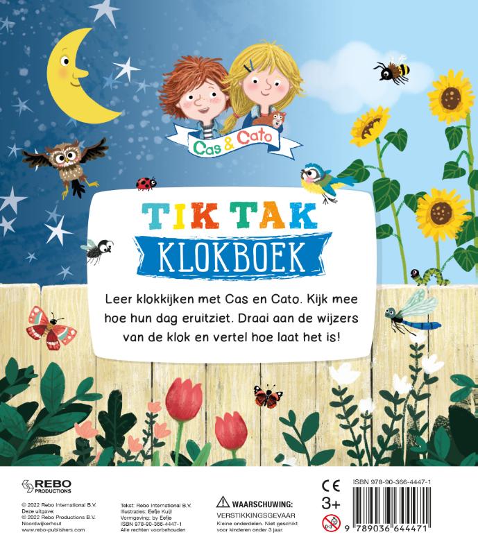 Achterkant van Tik tak klokboek