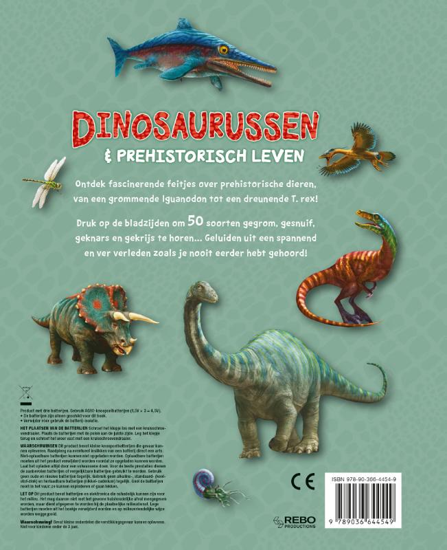 Achterkant van Dinosaurussen & prehistorisch leven