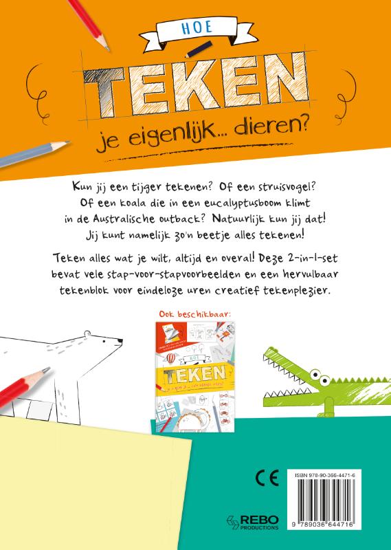 Achterkant van Hoe teken je eigenlijk... dieren?