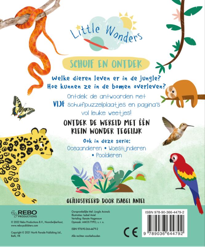 Achterkant van Jungledieren - Schuif en ontdek