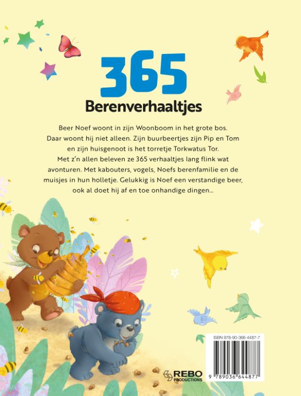 Achterkant van 365 Berenverhaaltjes