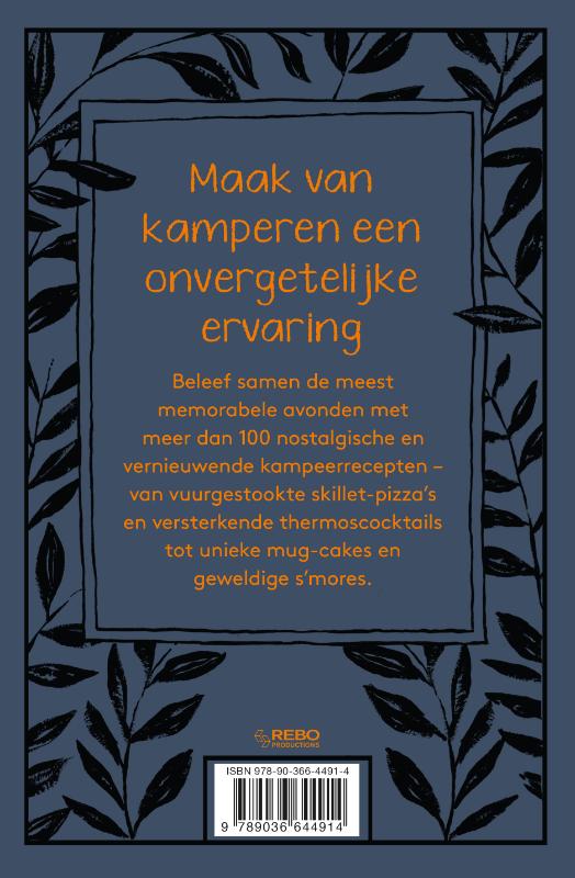 Achterkant van Campout cookbook