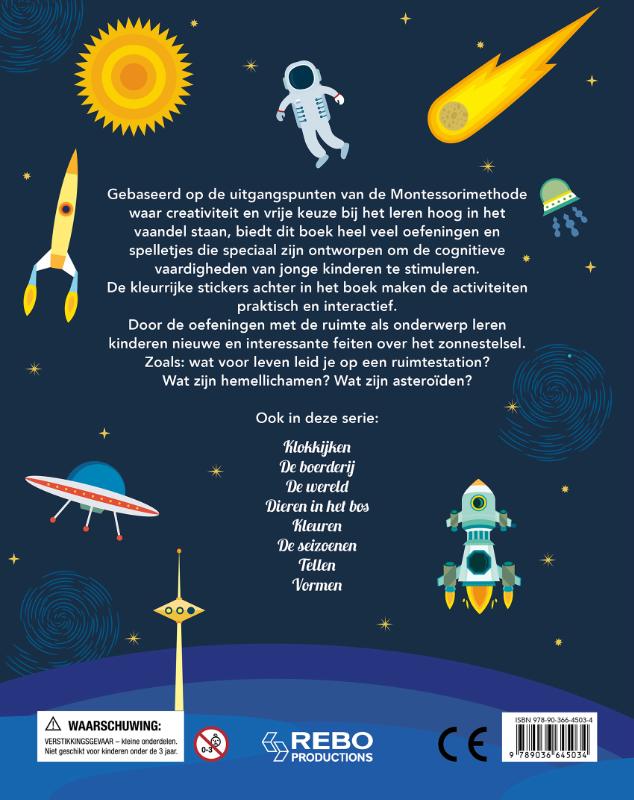 Achterkant van De ruimte - Mijn leukste oefenboek