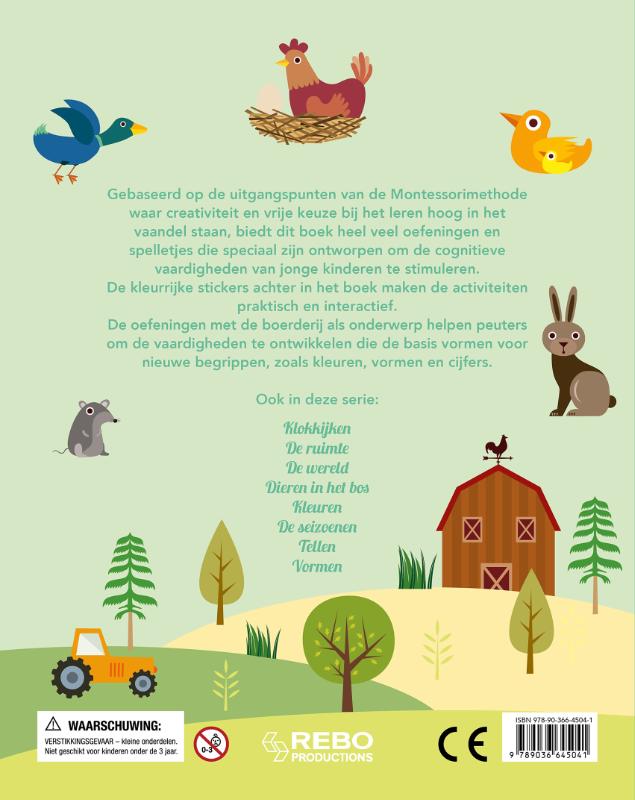 Achterkant van De boerderij - Mijn leukste oefenboek