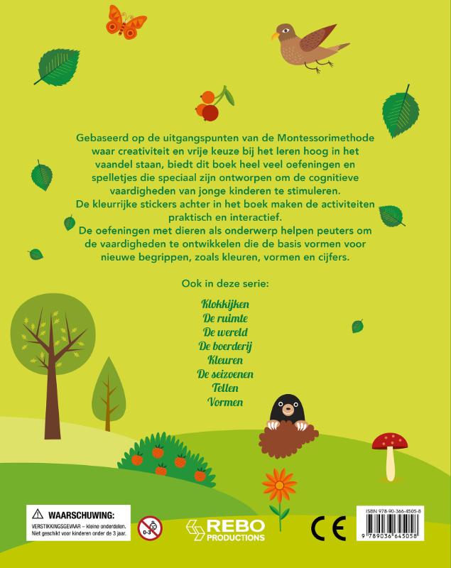 Achterkant van Dieren in het bos - Mijn leukste oefenboek