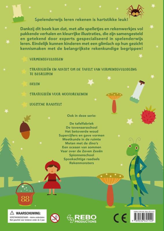 Achterkant van Vermenigvuldigen met Assepoester & Co - Word een wiskid