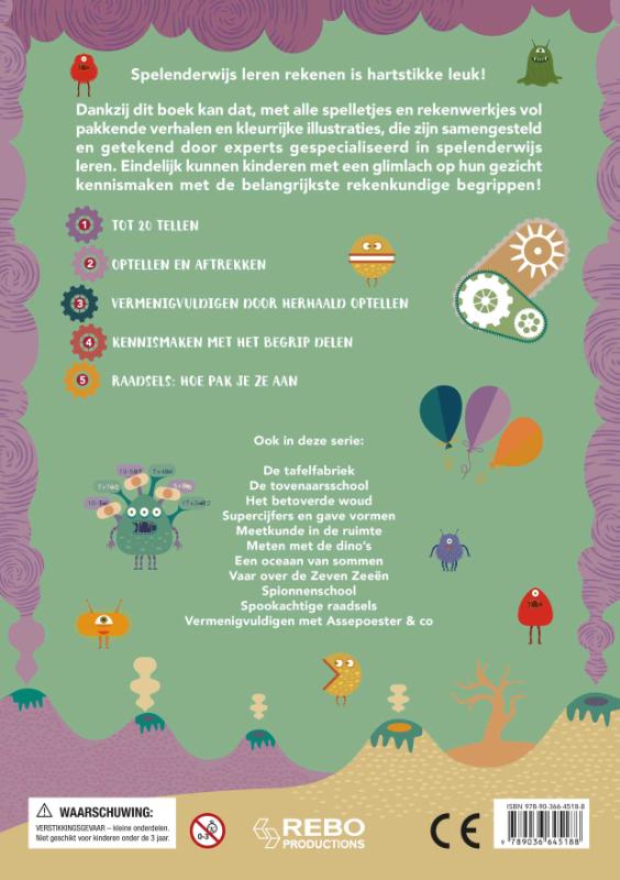 Achterkant van Rekenmonsters - Word een wiskid