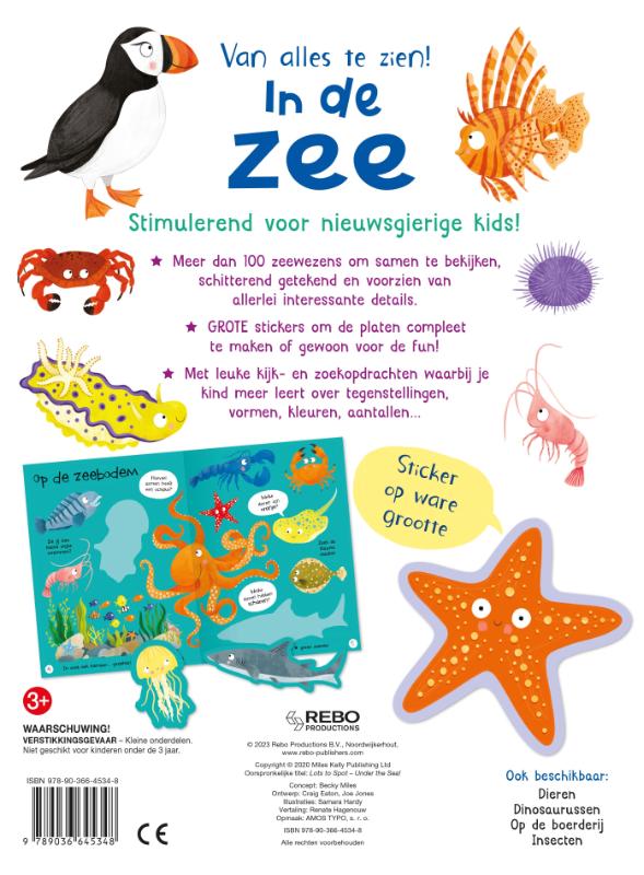 Achterkant van Van alles te zien! In de zee