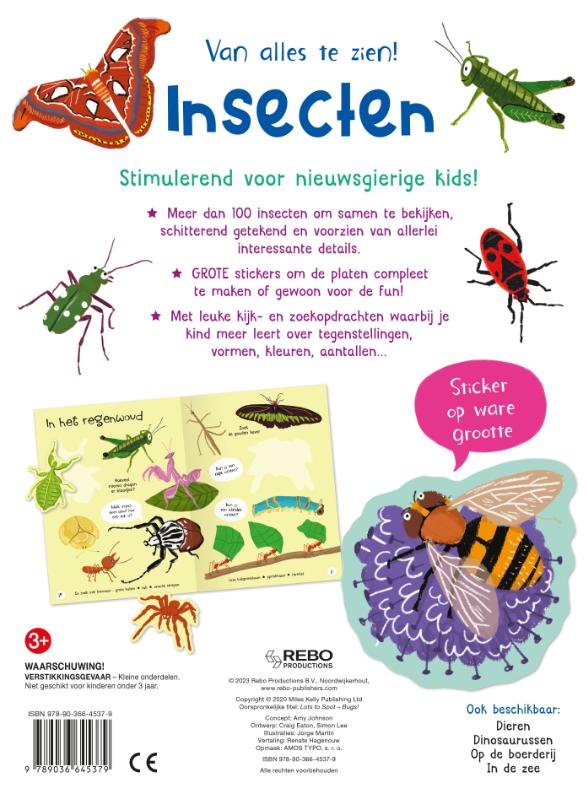 Achterkant van Van alles te zien! Insecten