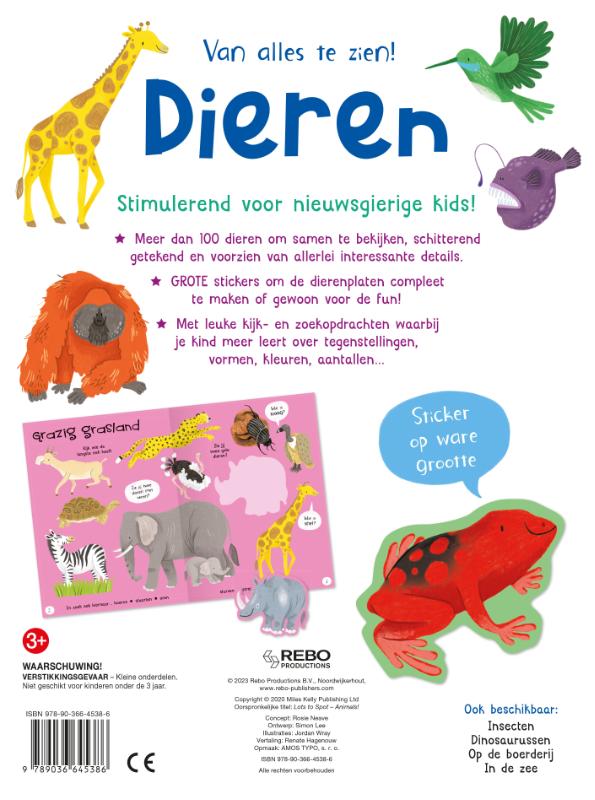 Achterkant van Van alles te zien! Dieren