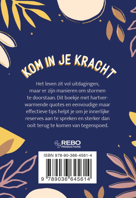Achterkant van Veerkracht voor elke dag