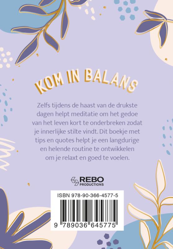 Achterkant van Meditaties voor elke dag