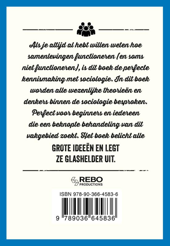Achterkant van Het kleine zakboek sociologie