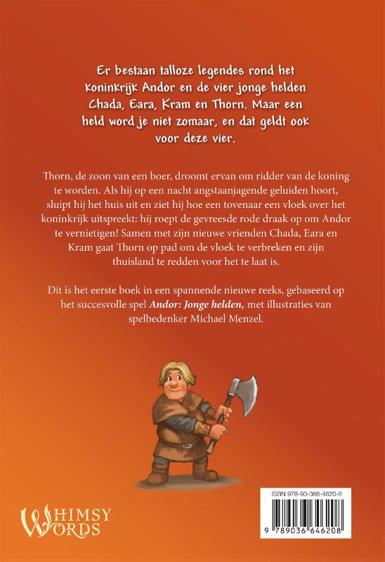 Achterkant van De vloek van de rode draak