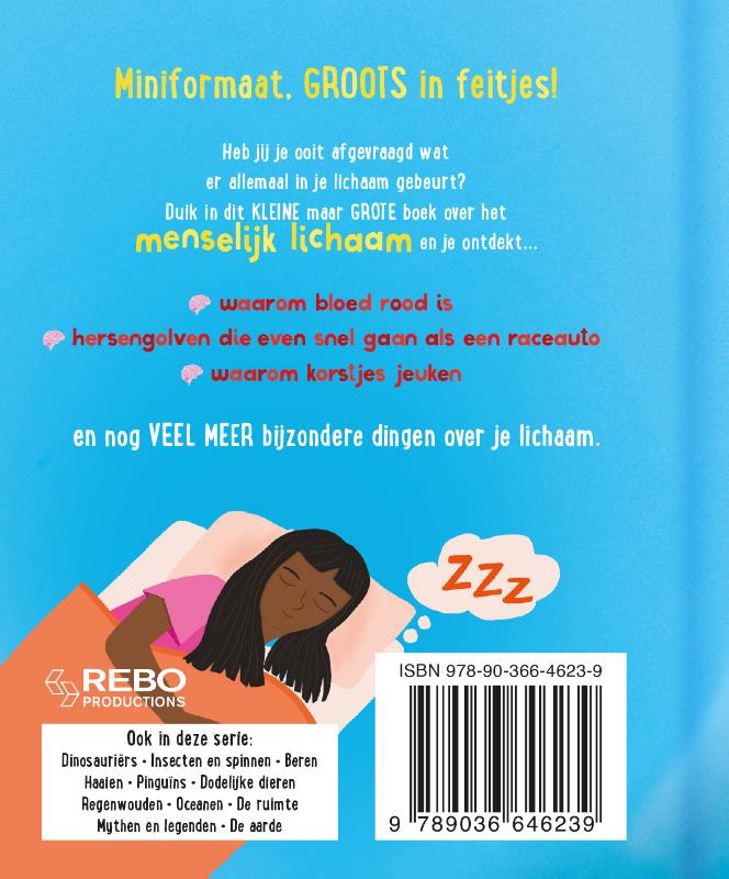 Achterkant van Het kleine maar grote boek over het menselijk lichaam