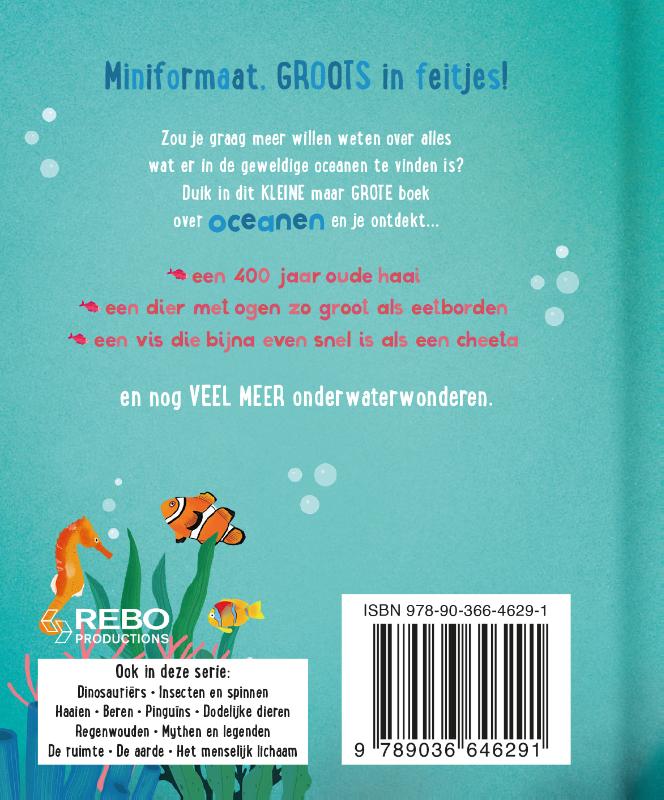 Achterkant van Het kleine maar grote boek over oceanen