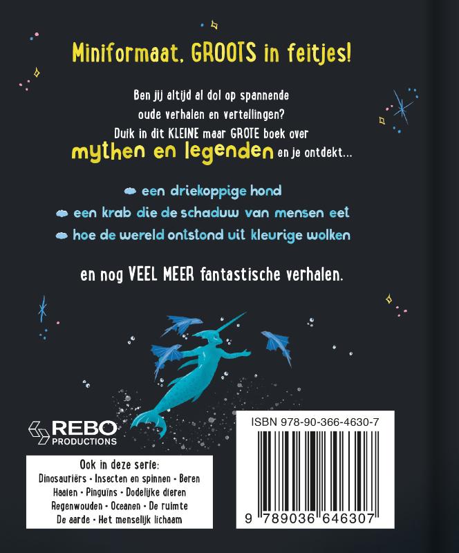 Achterkant van Het kleine maar grote boek over mythen en legenden