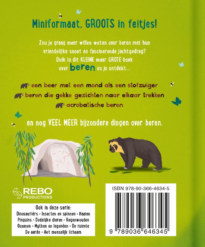 Achterkant van Het kleine maar grote boek over beren