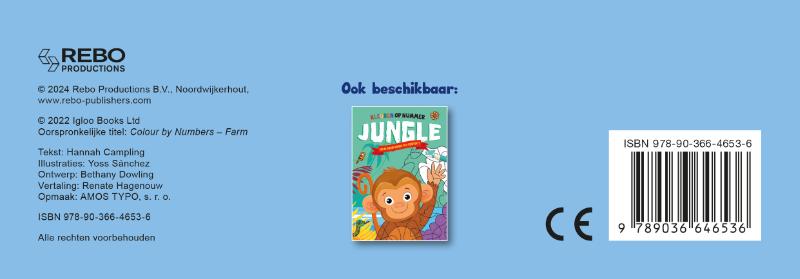 Achterkant van Boerderij - Kleuren op nummer