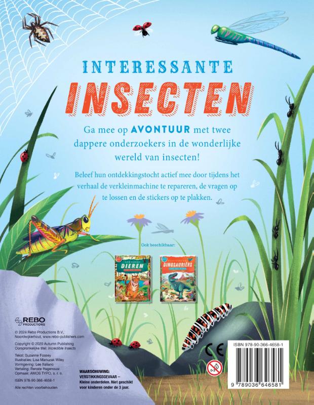 Achterkant van Interessante insecten