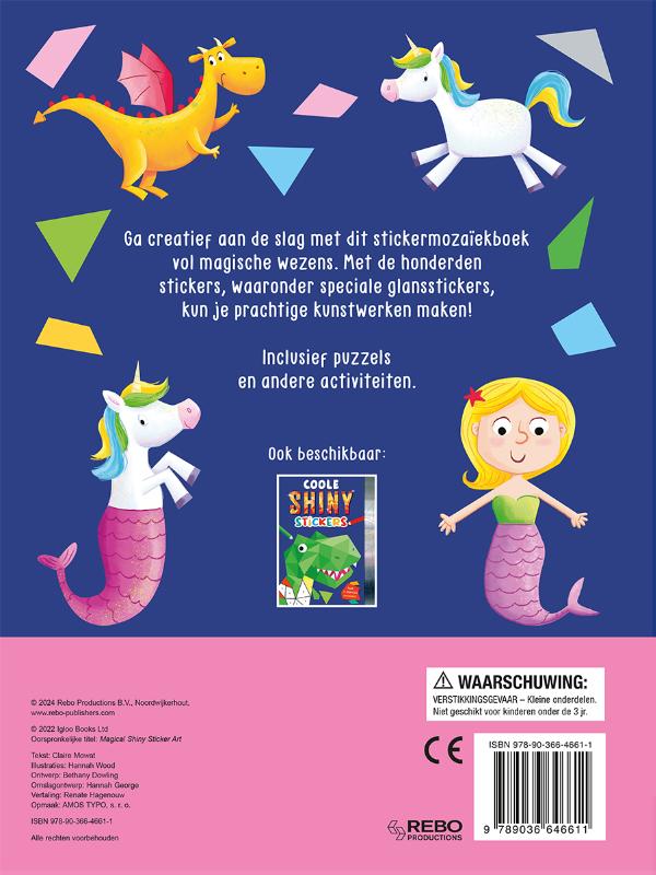 Achterkant van Magische shiny stickers
