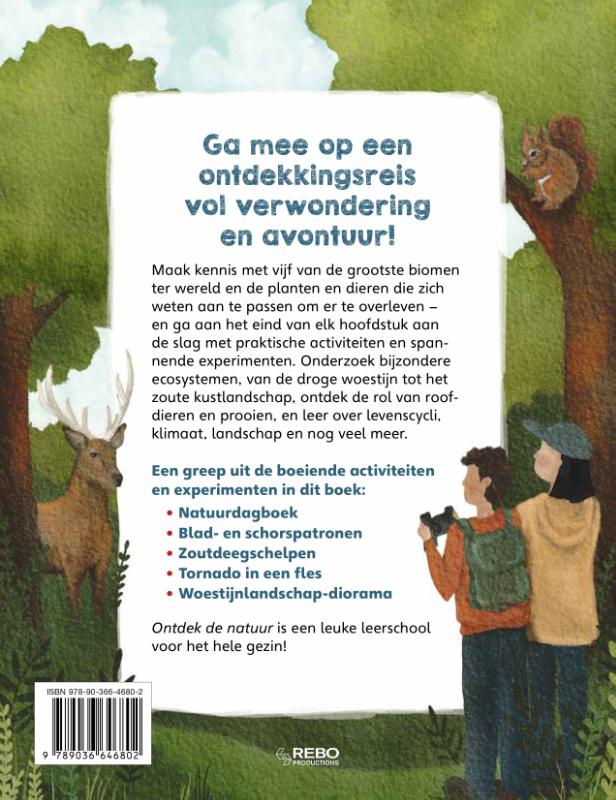 Achterkant van Ontdek de natuur