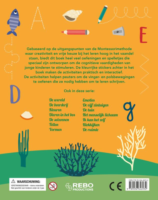 Achterkant van Mijn leukste oefenboek leren schrijven