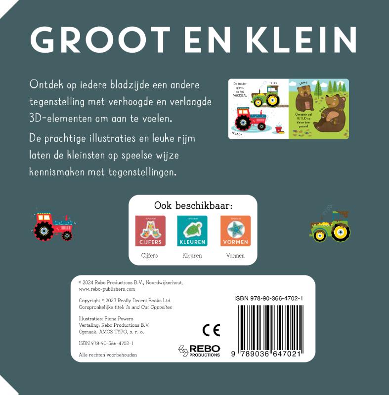 Achterkant van Snel en langzaam - 3D-voelboek