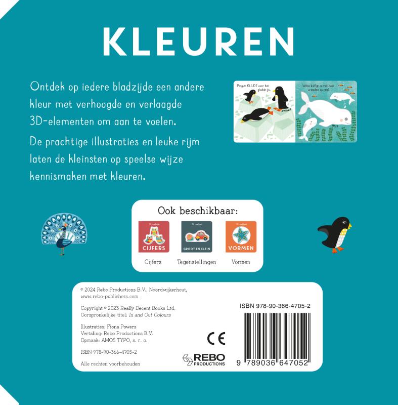 Achterkant van Kleuren - 3D-voelboek
