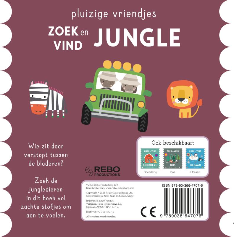 Achterkant van Zoek en vind Jungle