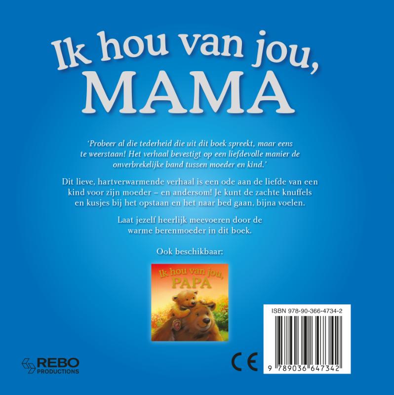 Achterkant van Ik hou van jou, mama