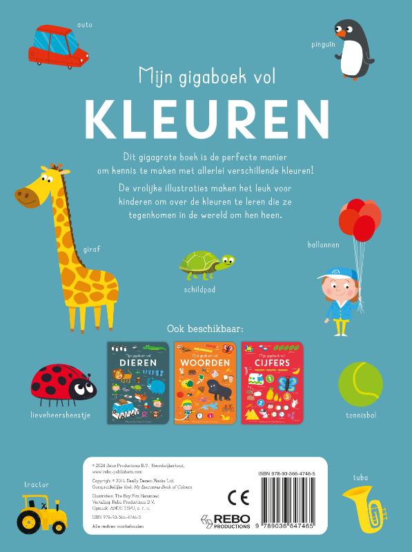Achterkant van Mijn gigaboek vol kleuren