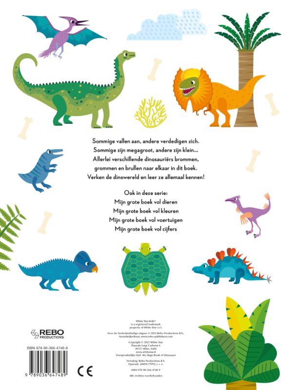 Achterkant van Mijn grote boek vol dinosaurussen