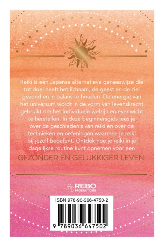 Achterkant van Het kleine zakboek Reiki