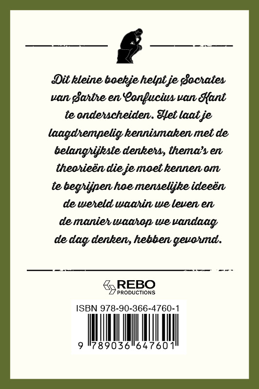 Achterkant van Filosofie - Het kleine zakboek