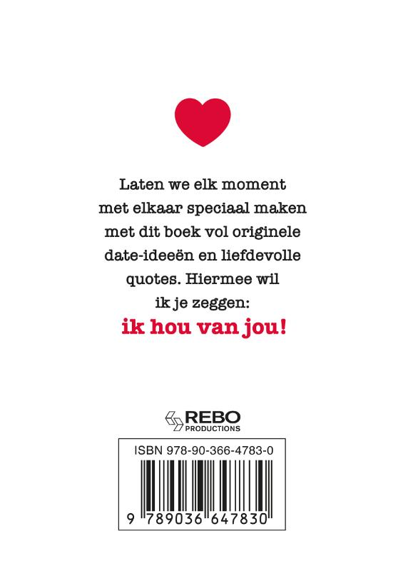 Achterkant van I love you